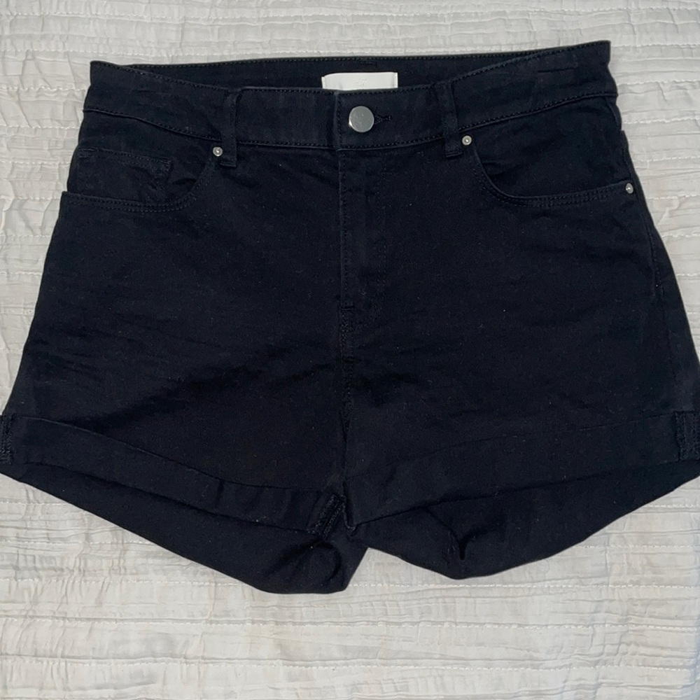 Black size 4 jean shorts